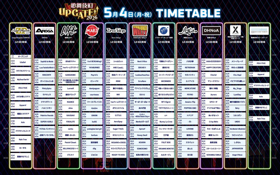 5/4タイムテーブル