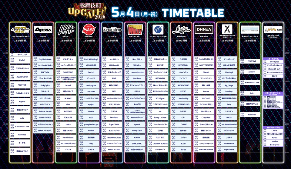 5/4タイムテーブル