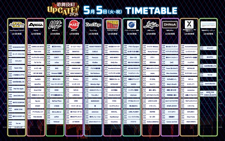 5/5タイムテーブル