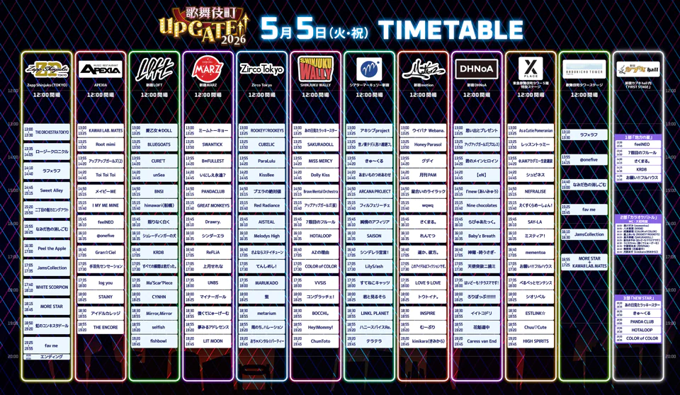 5/5タイムテーブル